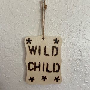 Wooden sign